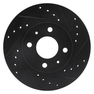 DFC® - Premium Drilled and Slotted Front Passenger Side Brake Rotor