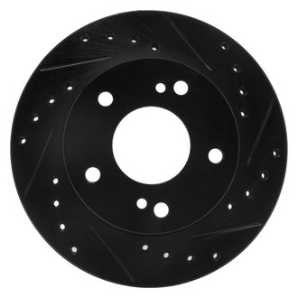 DFC® - Premium Drilled and Slotted Front Passenger Side Brake Rotor