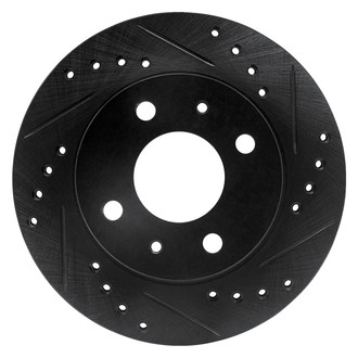 DFC® - Premium Drilled and Slotted Front Passenger Side Brake Rotor