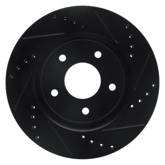 DFC® - Premium Drilled and Slotted Front Passenger Side Brake Rotor