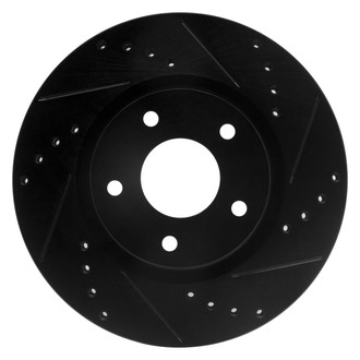 DFC® - Premium Drilled and Slotted Front Passenger Side Brake Rotor