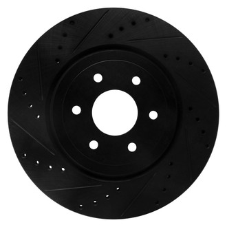 DFC® - Premium Drilled and Slotted Front Driver Side Brake Rotor