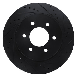 DFC® - Premium Drilled and Slotted Front Passenger Side Brake Rotor