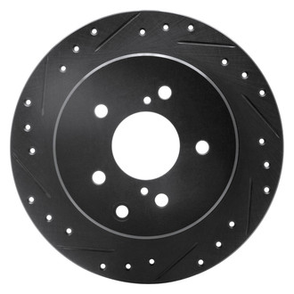 DFC® - Premium Drilled and Slotted Rear Driver Side Brake Rotor