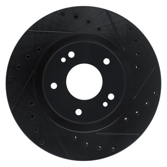 DFC® - Premium Drilled and Slotted Front Passenger Side Brake Rotor