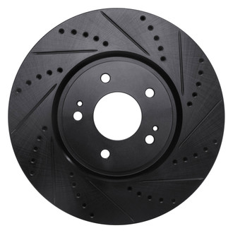 DFC® - Premium Drilled and Slotted Front Passenger Side Brake Rotor
