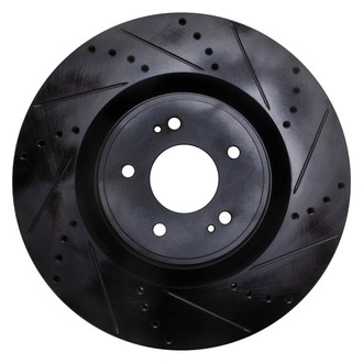 DFC® - Premium Drilled and Slotted Front Passenger Side Brake Rotor