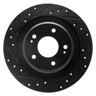 DFC® - Premium Drilled and Slotted Rear Driver Side Brake Rotor
