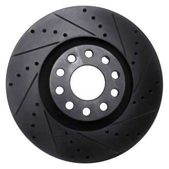 DFC® - Premium Drilled and Slotted Front Passenger Side Brake Rotor