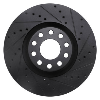 DFC® - Premium Drilled and Slotted Front Passenger Side Brake Rotor