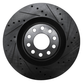 DFC® - Premium Drilled and Slotted Front Passenger Side Brake Rotor