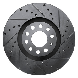 DFC® - Premium Drilled and Slotted Front Passenger Side Brake Rotor