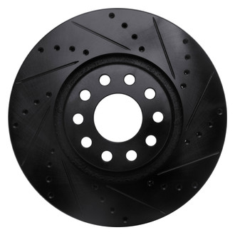 DFC® - Premium Drilled and Slotted Front Passenger Side Brake Rotor