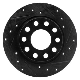 DFC® - Premium Drilled and Slotted Front Passenger Side Brake Rotor