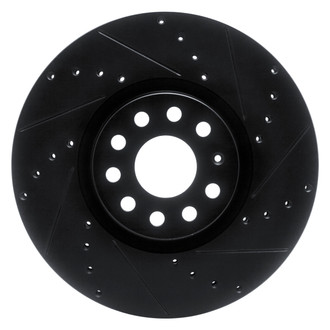 DFC® - Premium Drilled and Slotted Front Passenger Side Brake Rotor