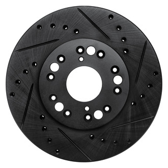 DFC® - Premium Drilled and Slotted Front Passenger Side Brake Rotor