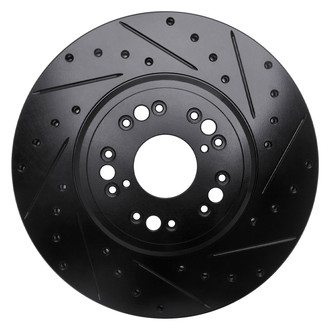 DFC® - Premium Drilled and Slotted Front Passenger Side Brake Rotor