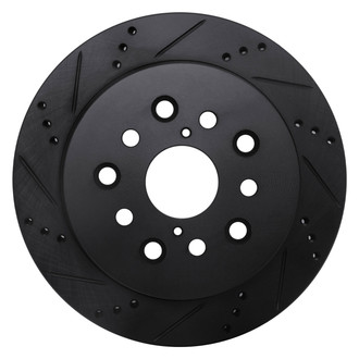 DFC® - Premium Drilled and Slotted Rear Driver Side Brake Rotor