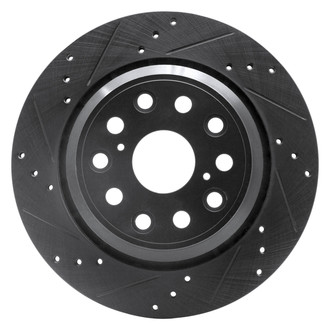 DFC® - Premium Drilled and Slotted Rear Driver Side Brake Rotor