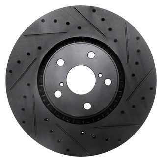 DFC® - Premium Drilled and Slotted Front Passenger Side Brake Rotor
