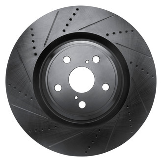 DFC® - Premium Drilled and Slotted Front Passenger Side Brake Rotor