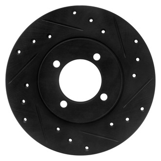 DFC® - Premium Drilled and Slotted Front Passenger Side Brake Rotor