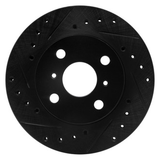 DFC® - Premium Drilled and Slotted Front Passenger Side Brake Rotor