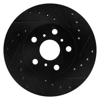 DFC® - Premium Drilled and Slotted Front Passenger Side Brake Rotor