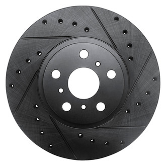 DFC® - Premium Drilled and Slotted Front Passenger Side Brake Rotor