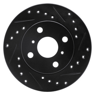 DFC® - Premium Drilled and Slotted Front Passenger Side Brake Rotor