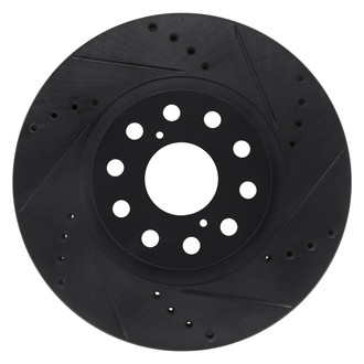 DFC® - Premium Drilled and Slotted Front Passenger Side Brake Rotor
