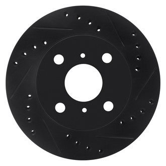 DFC® - Premium Drilled and Slotted Front Passenger Side Brake Rotor
