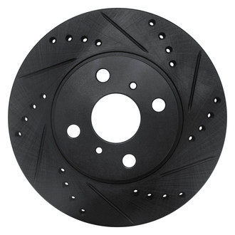 DFC® - Premium Drilled and Slotted Front Passenger Side Brake Rotor