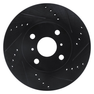 DFC® - Premium Drilled and Slotted Front Passenger Side Brake Rotor