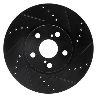 DFC® - Premium Drilled and Slotted Front Passenger Side Brake Rotor