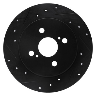 DFC® - Premium Drilled and Slotted Rear Driver Side Brake Rotor