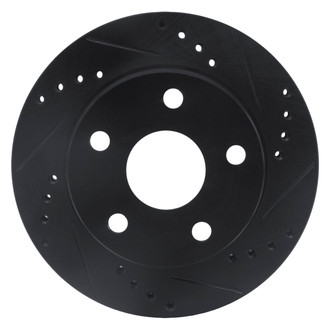 DFC® - Premium Drilled and Slotted Front Passenger Side Brake Rotor