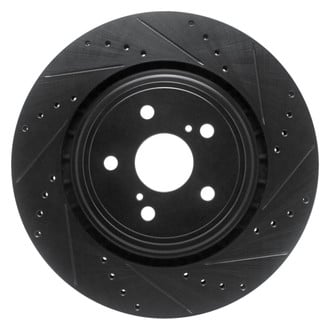 DFC® - Premium Drilled and Slotted Front Passenger Side Brake Rotor