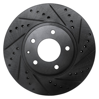 DFC® - Premium Drilled and Slotted Front Passenger Side Brake Rotor