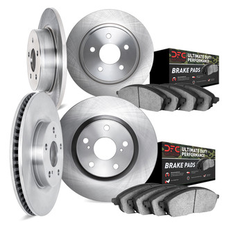 DFC® - Plain Front and Rear Brake Kit with Ultimate Duty Performance Brake Pads