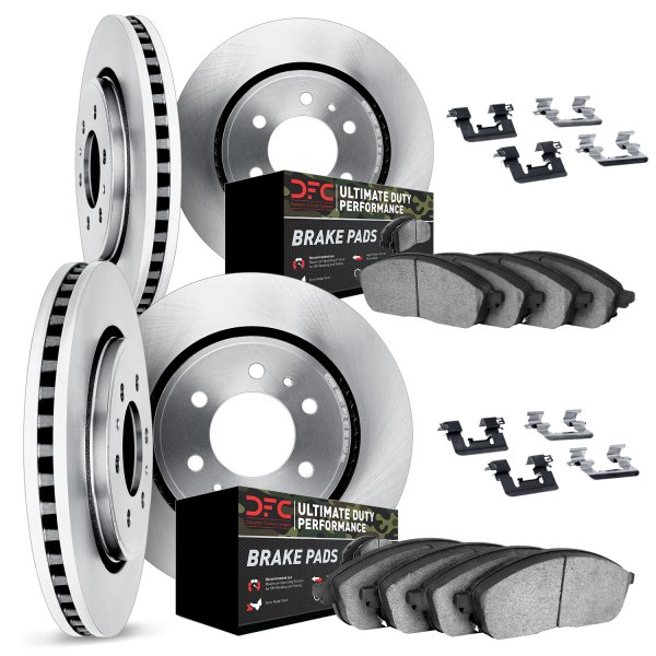 DFC® - Plain Front and Rear Brake Kit with Ultimate Duty Performance Brake Pads