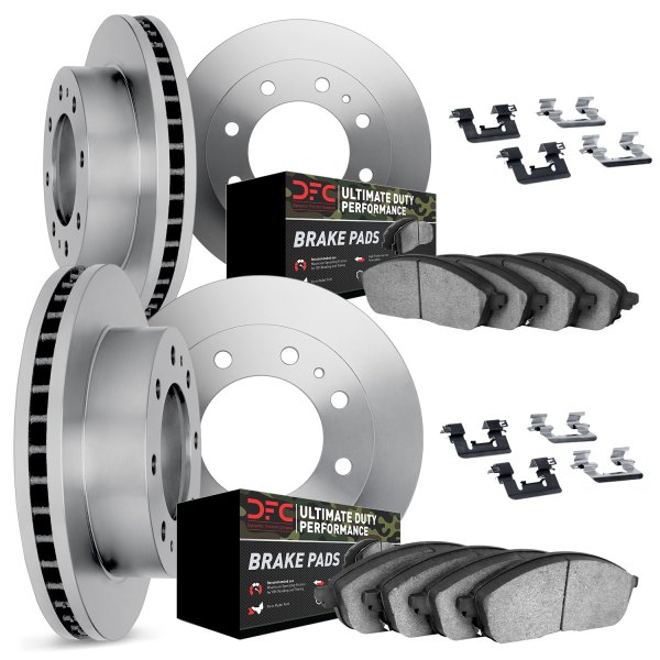 DFC® - Plain Front and Rear Brake Kit with Ultimate Duty Performance Brake Pads