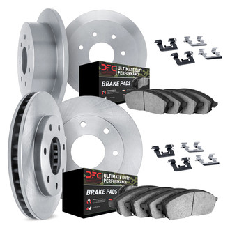DFC® - Plain Front and Rear Brake Kit with Ultimate Duty Performance Brake Pads