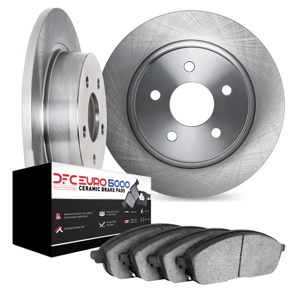 DFC® - Plain Rear Brake Kit with 5000 Euro Ceramic Brake Pads