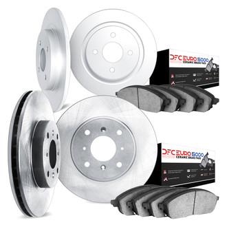 DFC® - Plain Front and Rear Brake Kit with 5000 Euro Ceramic Brake Pads