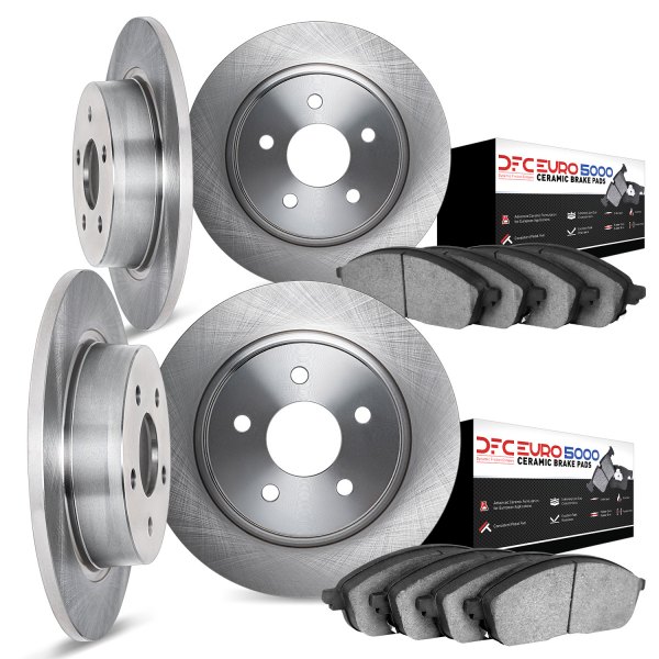 DFC® - Plain Front and Rear Brake Kit with 5000 Euro Ceramic Brake Pads