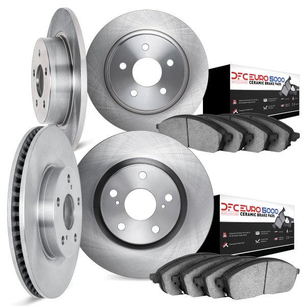 DFC® - Plain Front and Rear Brake Kit with 5000 Euro Ceramic Brake Pads