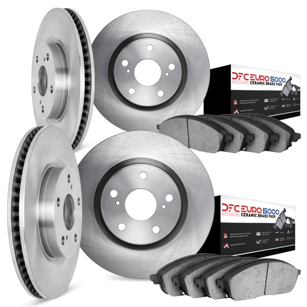 DFC® - Plain Front and Rear Brake Kit with 5000 Euro Ceramic Brake Pads