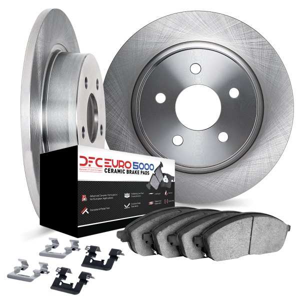 DFC® - Plain Rear Brake Kit with 5000 Euro Ceramic Brake Pads