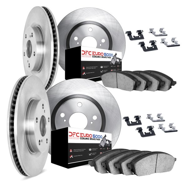 DFC® - Plain Front and Rear Brake Kit with 5000 Euro Ceramic Brake Pads